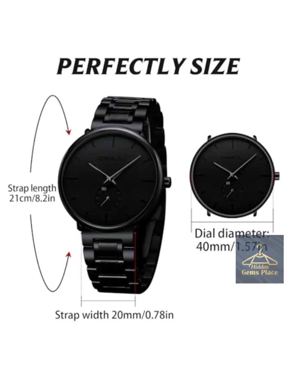Ultra-Thin Minimalist Stainless Steel Men's Wrist Watch